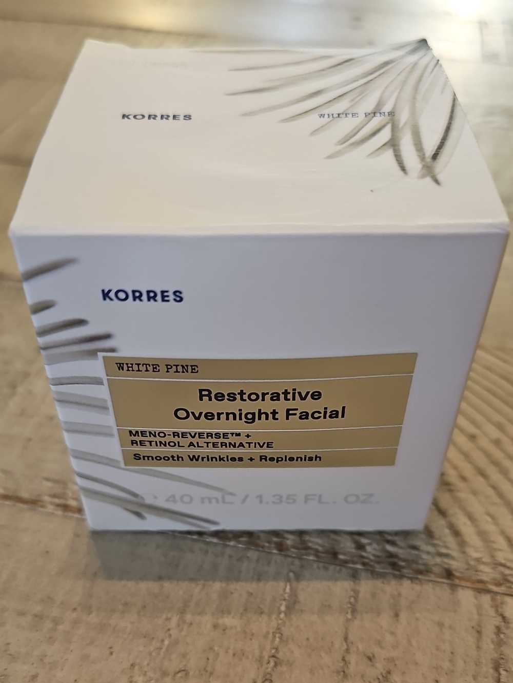 Korres White Pine Restorative Overnight Facial 🌸 NEW IN BOX